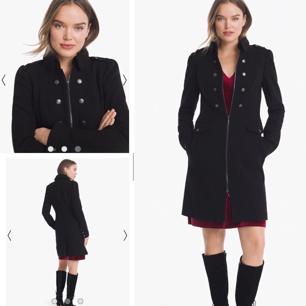White House Black Market Military Coat 🍂🍁